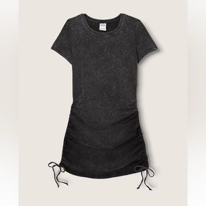 PINK Drawstring Tshirt Dress